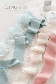 img 3 attached to 🎀 Ling's Moment Handmade Fringe Chiffon Silk-Like Ribbon - Smooth, Vibrant Colors for Summer Desert Palette