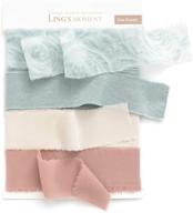 🎀 ling's moment handmade fringe chiffon silk-like ribbon - smooth, vibrant colors for summer desert palette logo