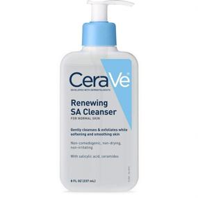img 4 attached to 🧼 CeraVe SA Cleanser - Salicylic Acid Face Wash with Hyaluronic Acid, Niacinamide & Ceramides | BHA Exfoliant for Face - 8 Ounce