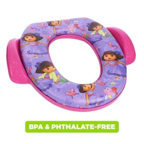 img 1 attached to 🦋 Nickelodeon Dora The Explorer Butterfly Buddies Soft Potty Training Seat