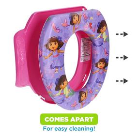 img 2 attached to 🦋 Nickelodeon Dora The Explorer Butterfly Buddies Soft Potty Training Seat