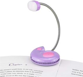 img 4 attached to 📚 USB Rechargeable Book Light - HONGUT LED Reading Light for Books in Bed, 3 Brightness Levels, Dimmable, Perfect for Kids, Bookworms, and Travel - Violet