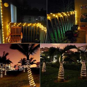 img 1 attached to 🌟 Enhance Your Outdoor Space with 50 Ft LED Rope Lights - Waterproof String Lights for Roof Tree Bedroom Balcony Stair Deck Railing Christmas Decoration - Warm White Glow!