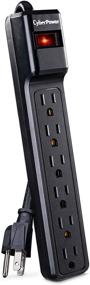 img 4 attached to 🔌 CyberPower CSB604 900J/125V Essential Surge Protector - 6 Outlets, 4ft Power Cord, Black - Top Rated