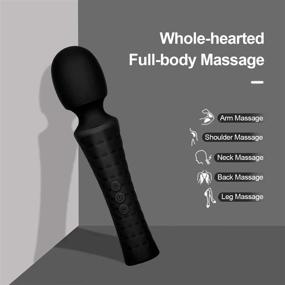 img 2 attached to Массажер для спины CoralKiss Rechargeable Frequency Shoulders Relief