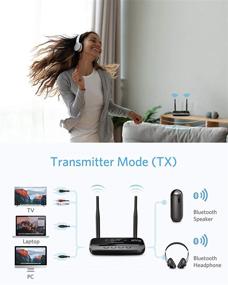 img 3 attached to 🔊 ISELECTOR Bluetooth 5.0 Transmitter Receiver: Low Latency, Dual Link, Optical RCA AUX 3.5mm Audiophile Grade Lossless Adapter