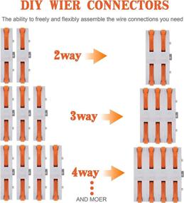 img 3 attached to 🔌 25pcs Compact Wire Conductor Connector Kit - DIY Splicing into 2/3/4/6 Way Butt Terminal Connectors for 28-12 AWG