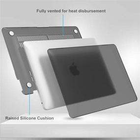 img 2 attached to 🖥️ ProCase MacBook Pro 13 Case 2016-2020 Release A2338 M1 A2289 A2251 A2159 A1989 A1706 A1708, Hard Case Shell Cover and Keyboard Skin Cover for MacBook Pro 13 Inch with/Without Touch Bar - Black