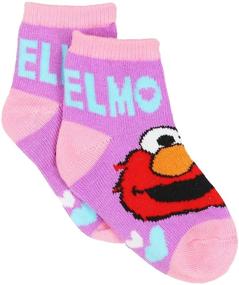 img 1 attached to 🧦 Носки Sesame Street Elmo Abby для девочек-младенцев, 6 пар, с квартальными гетрами, улучшенным SEO