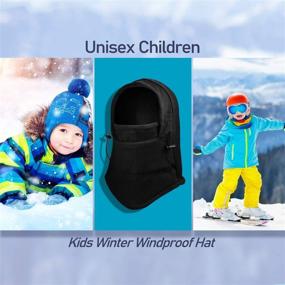 img 2 attached to 🧣 Ultimate Protection for Girls in Cold Weather: Pieces Windproof Children Balaclava Covering - Essential Accessory!