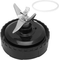 🔪 6 fins blender replacement blade for ninja 16 oz cup - compatible with nutri ninja bl660 1100w, bl771 30, bl770 1500w, bl780co, bl663, bl663co, bl665q, bl740, bl773, bl780 логотип