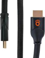 🔌 echogear 8ft плетеный hdmi-кабель - совместим с 4k и hdr - соответствует последнему стандарту hdmi - покрыты золотом соединения - поддерживает hd, 4k ethernet-сигналы, частоту обновления 120 к/с и пропускную способность 48 гбит/сек. логотип