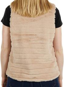 img 1 attached to KATYDID Rabbit Faux Fur Vest Women's Clothing