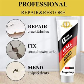 img 3 attached to 🔧 Drywall Patch Repair Kit | Scraper, Wall Spackle Repair Paste, Mending Agent | Quick & Easy Solution to Fill Holes on Home Walls | Plaster Dent & Scratch Repair