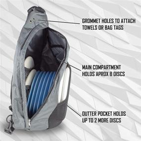 img 2 attached to 🎒 Ultimate Disc Golf Backpack Slinger Bag: Holds 8-12 Discs in Vibrant Multiple Colors