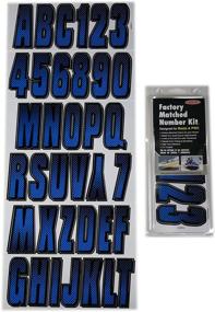 img 1 attached to 🛥️ Набор серии 300 для регистрационных номеров лодки и гидроцикла Hardline Products - Синий/Черный