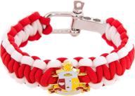 kappa alpha crest paracord bracelet logo