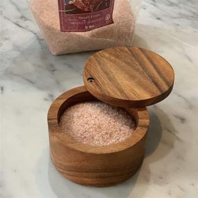 img 3 attached to 🧂 Ironwood Gourmet Appalachian Salt Cellar, Acacia Wood, 4x4x2.5 inches - Enhanced SEO-friendly Product Name