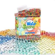 🌈 non-toxic water beads for kids: soft 25000 big beads - rainbow mix water growing balls for tactile sensory play, home décor & water toys logo