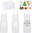 pieces sublimated aprons towels kitchen logo