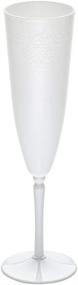 img 3 attached to White Plastic Champagne Flute Restaurantware