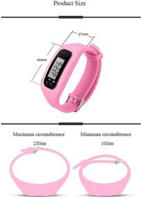 img 2 attached to 📈 Easy-to-Use Fitness Tracker for Women, Men & Kids: Step Counter, Calorie Burner, and Pedometer in One!