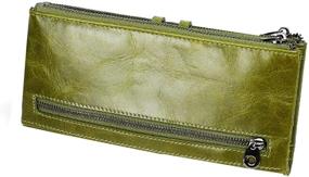 img 2 attached to Womens Wallet Genuine Leather Checkbook Women's Handbags & Wallets