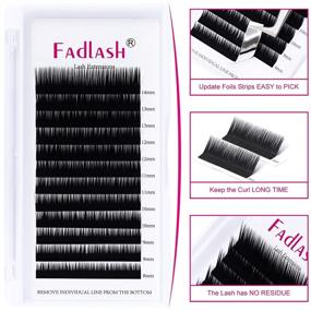 img 1 attached to 👁️ Elevate your Eyes with L Curl Eyelash Extensions, 0.10 Mix Tray 8-14mm Silk Individual Lashes - Must-Have Classic Lash Extension Supplies (0.10-L, 8-14mm Mixed)