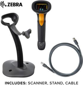 img 3 attached to 🦓 Zebra LS2208-SR20007R-NA Corded Handheld Laser Scanner Kit with Gooseneck Stand - Twilight Black: Efficient Barcode Scanning Solution