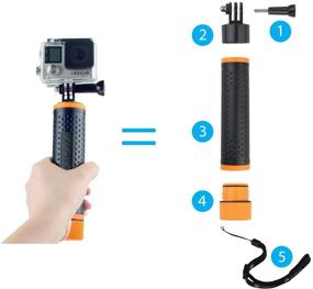 img 3 attached to 🌊 CamKix Waterproof Telescopic Pole Floating Hand Grip - GoPro Hero 8 Black, 7, 6 & more