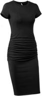 missufe womens ruched sundress bodycon women's clothing in dresses logo