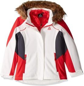 img 4 attached to Reebok Girls Softshell System Jacket Outdoor Recreation for Outdoor Clothing