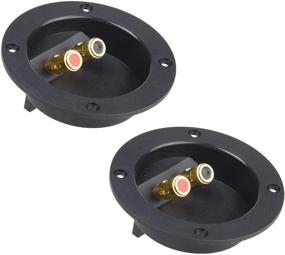 img 4 attached to 🔊 Enhance Your Audio System with Bluecell 1 Pair Double Binding Round Gold Plate Push Spring Loaded Jacks Speaker Box Terminal Cup (4.25’’)