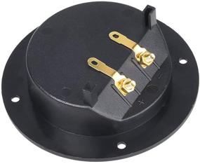 img 1 attached to 🔊 Enhance Your Audio System with Bluecell 1 Pair Double Binding Round Gold Plate Push Spring Loaded Jacks Speaker Box Terminal Cup (4.25’’)