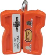 hinge outlet door chock wedge stoppers - portable fold up magnetic - ideal for firefighters, paramedics, homeowners – orange логотип