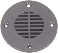 🌊 t-h marine black floor drain and vent cover - 2.5 inches logo