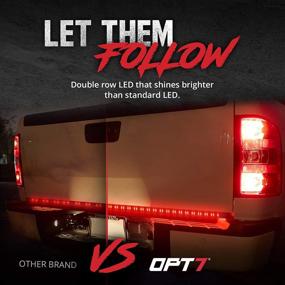 img 2 attached to 🚦 OPT7 60" Tailgate Light Bar LED Double Strips - Brake & Turn Signals for Trucks - Red & White Reverse Lights - Compatible w/ Ram, Silverado, Dodge, Chevy, Toyota, GMC, Ford, Honda