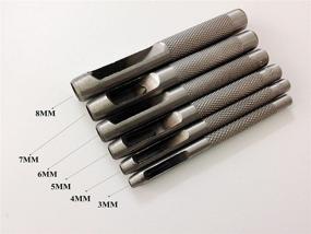 img 3 attached to 🔧 Gaosi 6-Piece Craft Tool Die Punch Set .3.0-4.0-5.0-6.0-7.0-8.0mm