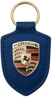 🔑 porsche crest leather keyfob blue: a stylish and luxurious accessory logo