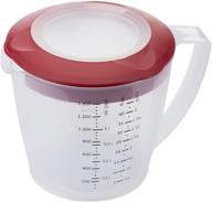 🔴 westmark 47-ounce multipurpose measuring cup and mixing pitcher with splash guard (red): versatile kitchen essential for precise measurements and mess-free mixing logo