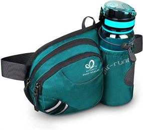 img 4 attached to 🎒 WATERFLY Hiking Waist Bag Fanny Pack: Multi-functional Gear for Running, Dog Walking, and Outdoor Activities - Fits All Phones and Water Bottle Holder (Bottle Not Included)