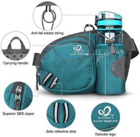 img 1 attached to 🎒 WATERFLY Hiking Waist Bag Fanny Pack: Multi-functional Gear for Running, Dog Walking, and Outdoor Activities - Fits All Phones and Water Bottle Holder (Bottle Not Included)