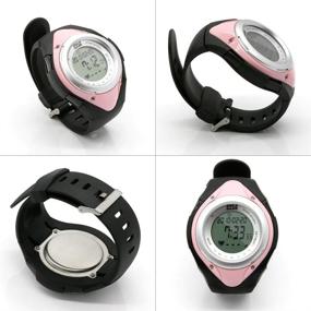 img 2 attached to 💖 Pyle PHRM38PN Pink Fitness Heart Rate Monitor: Water-Resistant Wristband Sports Pedometer with Calorie Counter and Target Zones