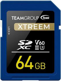 img 4 attached to Карта памяти TEAMGROUP XTREEM 64 ГБ UHS-II/U3 SDXC с рейтингом V60 U3, скорость чтения 8K UHD до 250 МБ/с - разработана для профессиональных видеоблоггеров, кинорежиссеров, фотографов и кураторов контента - Модель: TXSDXC64GIIV6001