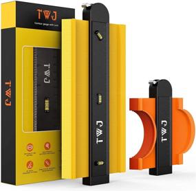 img 4 attached to 🔨 Ultimate Woodworking Tool: TWJ Lock Contour Gauge with Torpedo Level - 5&10 inch Combined Profile Gauge & Measure Ruler for Masterful Precision and Instant Templates in Woodworking and Laminate Cutting