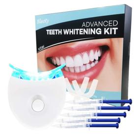 img 4 attached to Get Brighter Smiles with Bleoty Teeth Whitening Kit - 5x LED Accelerator Light & Tray Teeth Whitener for Effective Results!