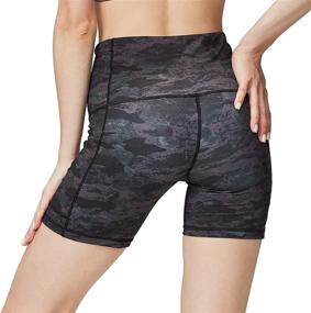 img 1 attached to ONGASOFT Women's High Waist Biker Shorts: 🩳 Pockets, Tummy Control, Yoga Workout Running Exercise Tight Shorts