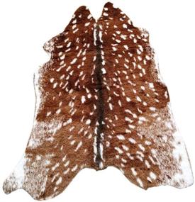 img 4 attached to Print Cowhide Animals Carpet 3 4FtX2 9Ft