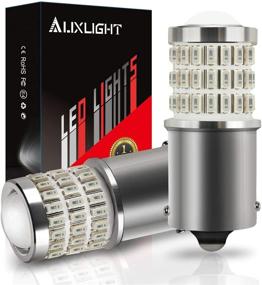 img 4 attached to 🔴 AUXLIGHT 1156 BA15S LED лампы упаковка из 2 штук - ультра яркие красные стоп/фонари и многое другое