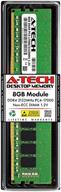 💻 a-tech ram 8gb ddr4 2133mhz dimm pc4-17000 (pc4-2133p) cl15 1.2v non-ecc udimm 288 pin desktop pc memory upgrade module logo